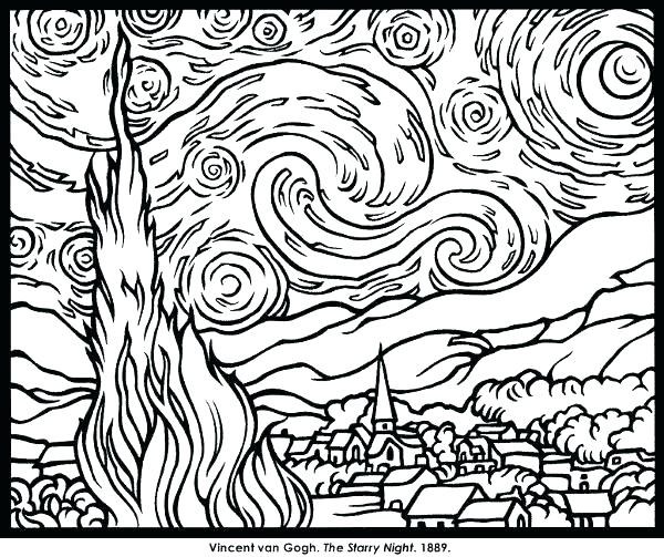 Famous Artwork Coloring Pages Famous Artists Coloring Pages Famous 600x503 Famous Artwork Coloring Pages Famous Artists Coloring Pages Famous