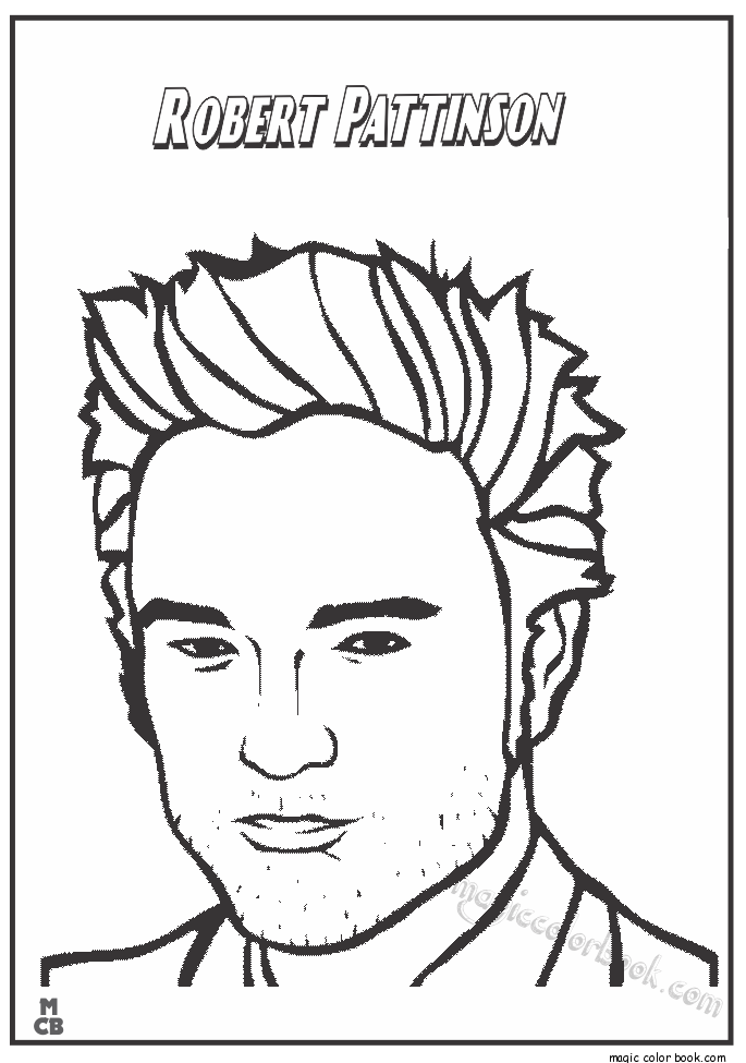 Famous People Coloring Pages Robert Pattinson 685x975 Famous People Coloring Pages Robert Pattinson