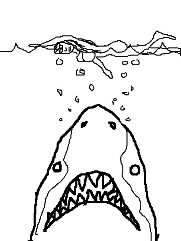 Jaws Famous Picture Coloring Pages Best Place To Color 600x800 Jaws Famous Picture Coloring Pages Best Place To Color