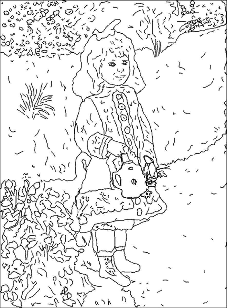 Famous Painters And Paintings Coloring Pages 884x1200 Famous Painters And Paintings Coloring Pages
