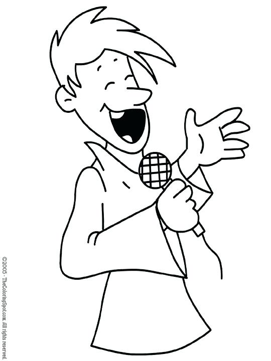540x720 Singer Coloring Pages Singer Coloring Pages Male Singer Famous