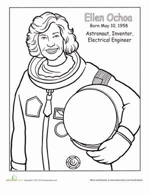 301x389 16 Fabulous, Famous Women Coloring Pages For Kids History