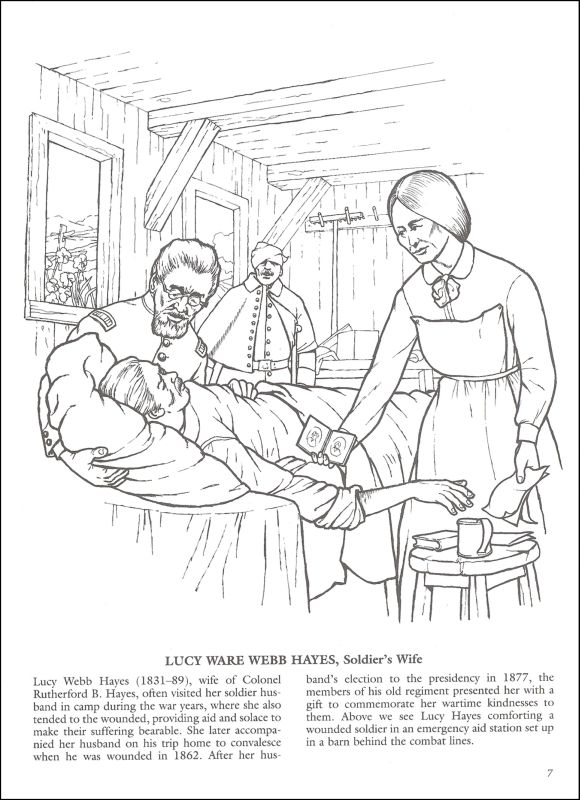 580x800 Famous Women Of The Civil War Coloring Book (005875) Details