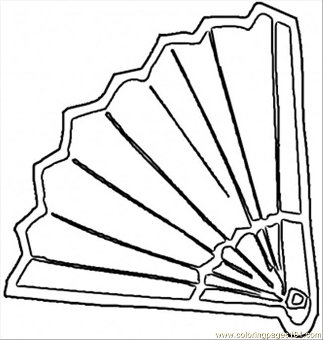 Spanish Fan Coloring Page 650x685 Spanish Fan Coloring Page