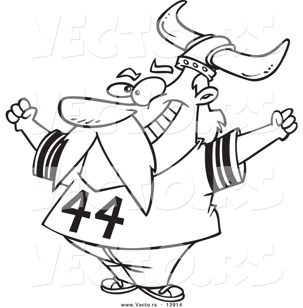 Vector Of A Cartoon Viking Fan Wearing A Helmet And Cheering 1024x1044 Vector Of A Cartoon Viking Fan Wearing A Helmet And Cheering