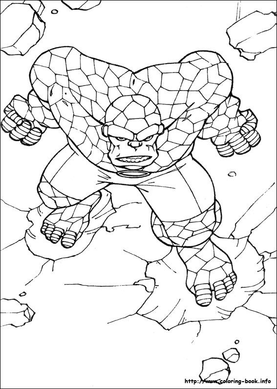 Fantastic Four Coloring Picture Coloring And Activities 567x794 Fantastic Four Coloring Picture Coloring And Activities