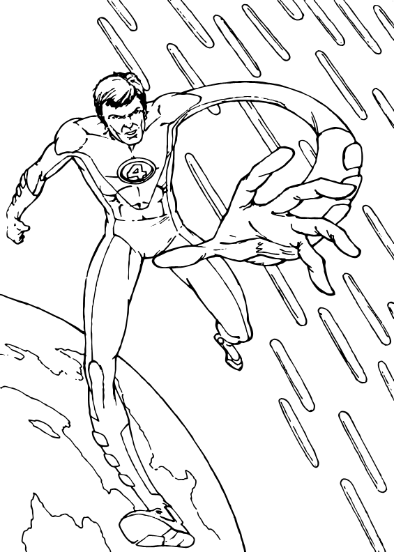 The Fantastic Stretch Coloring Pages 565x792 The Fantastic Stretch Coloring Pages