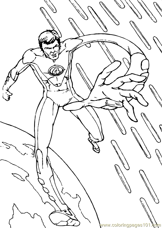 565x792 Fantastic Four Coloring Page (6) Coloring Page