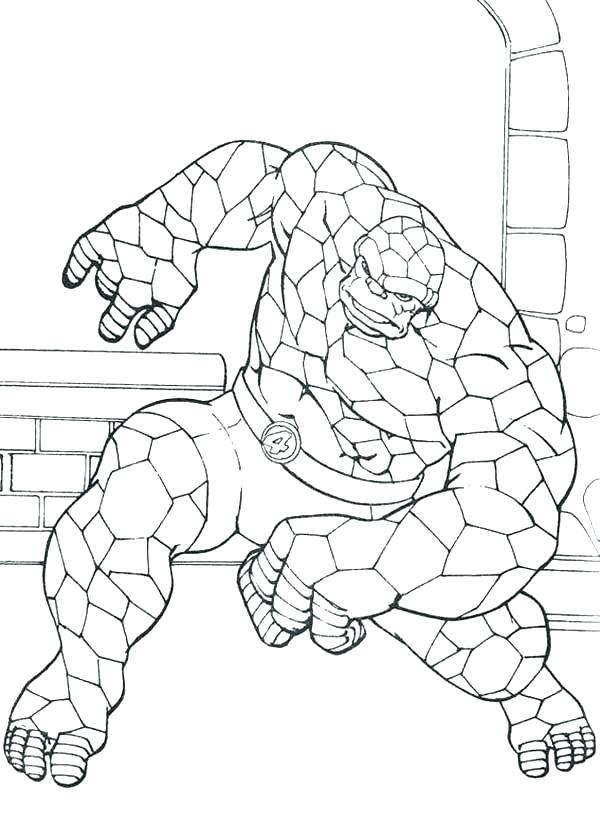 Fantastic Four Coloring Pages at GetColorings.com | Free printable ...