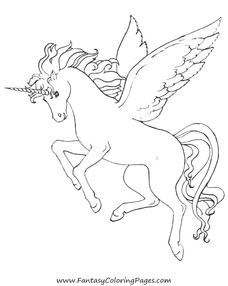 736x920 Coloring Pages Of Animals Unicorns Unicorns Coloring Page Mythical