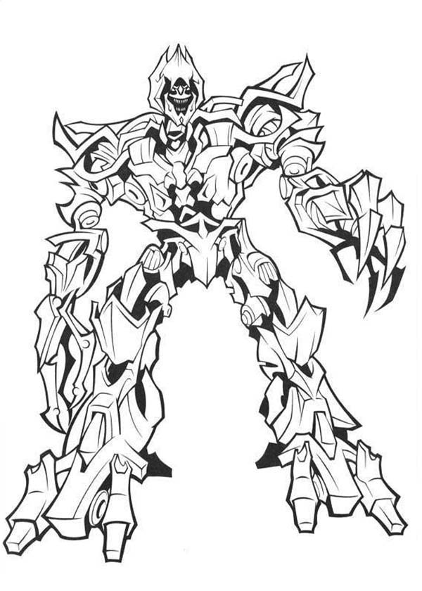 600x840 Excellent Megatron Coloring Pages Ironhide Movie Colouring Page 3