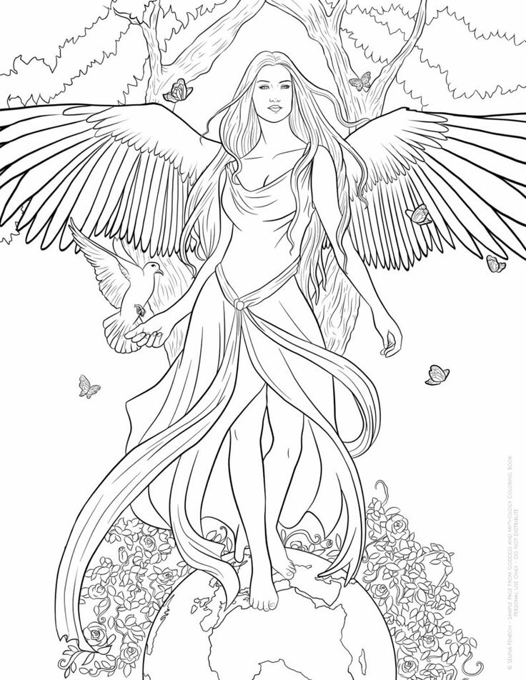 Fantasy Coloring Pages For Adults Free
