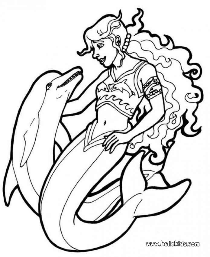 Mermaid Coloring Pages 695x850 Mermaid Coloring Pages