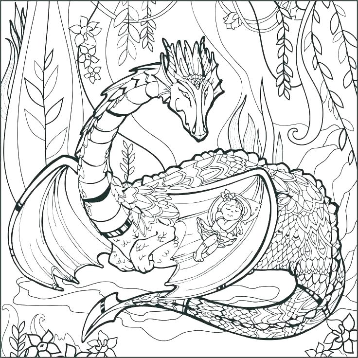 Mythological Animal Coloring Pages Mythical Creature Creatures 736x736 Mythological Animal Coloring Pages Mythical Creature Creatures