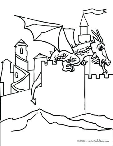 Dragon Coloring Pages And Dragon Its Back Legs Dragon Landed 364x470 Dragon Coloring Pages And Dragon Its Back Legs Dragon Landed