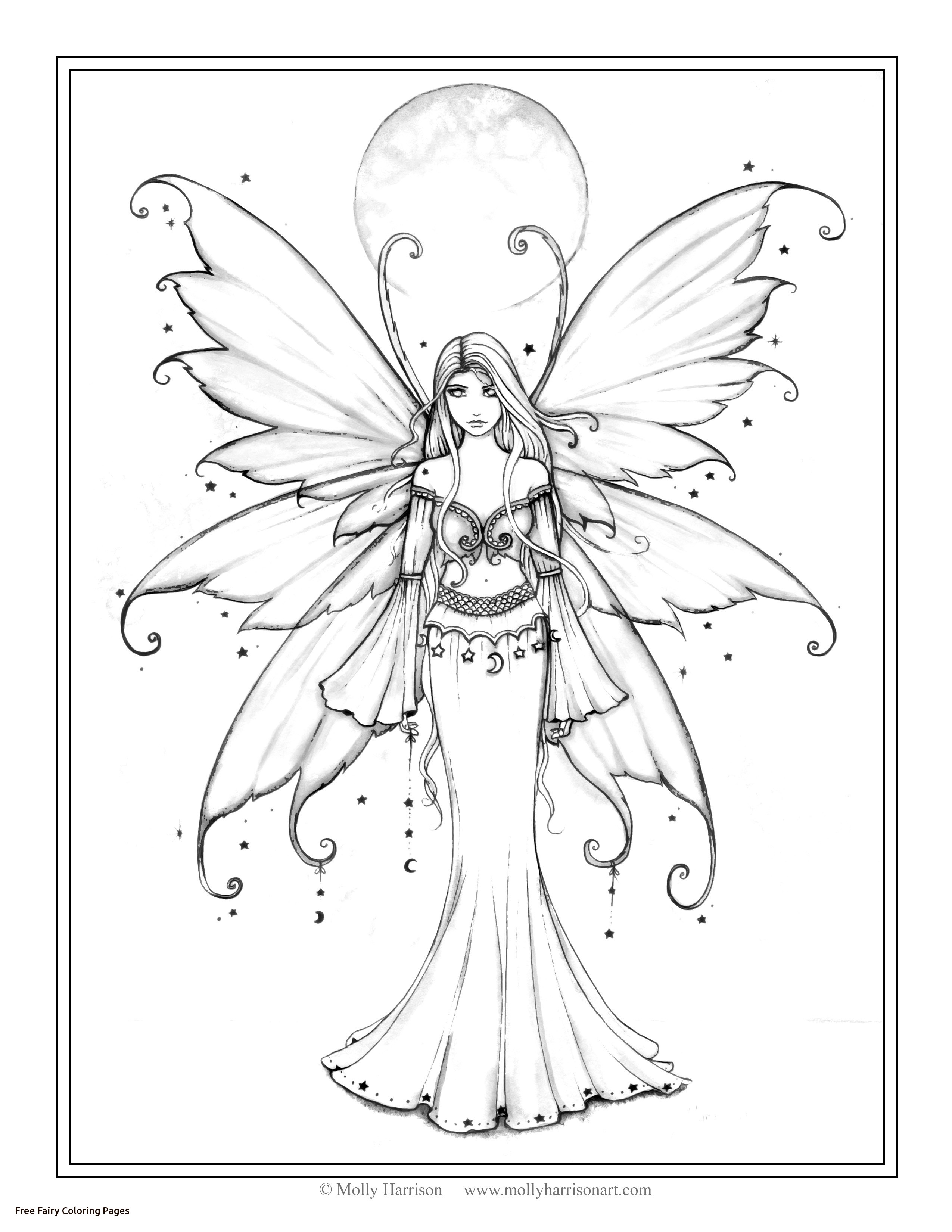 Free Fairy Coloring Page By Molly Harrison Fantasy Art December 2550x3300 Free Fairy Coloring Page By Molly Harrison Fantasy Art December