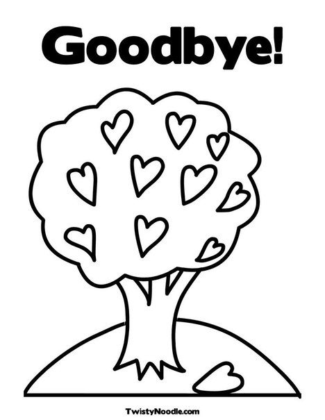 468x605 Farewell Coloring Pages