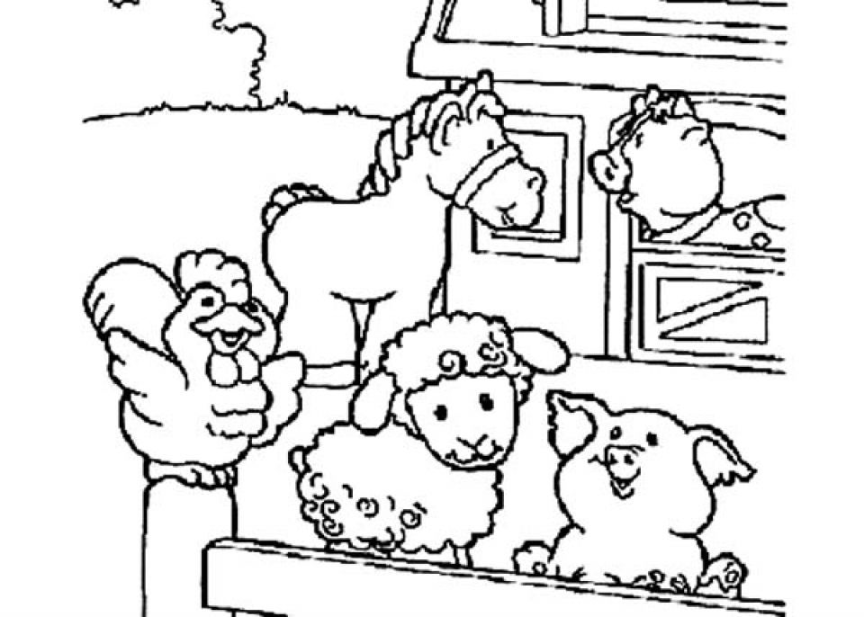 960x686 Farm Animal Coloring Pages For Preschoolers 20 Free Printable Farm