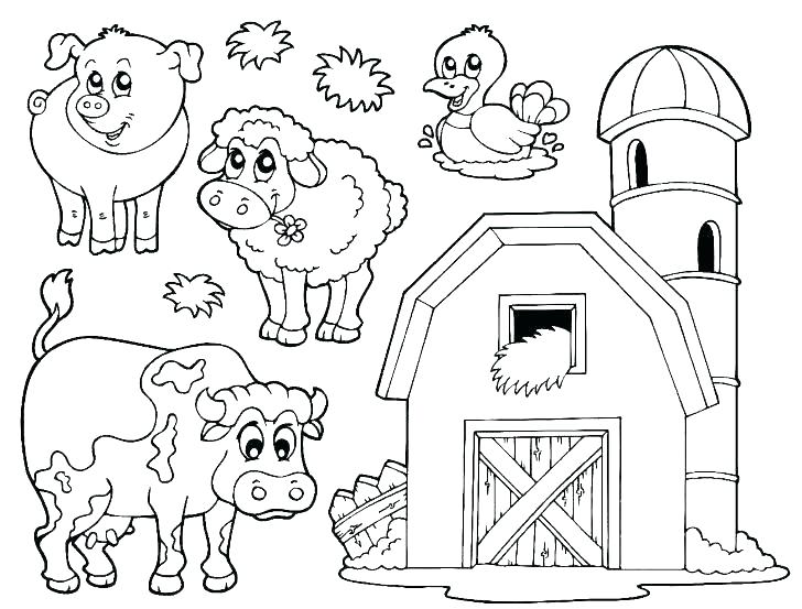 728x553 Farm Animal Coloring Sheets Farm Animals Colouring Pages Pdf