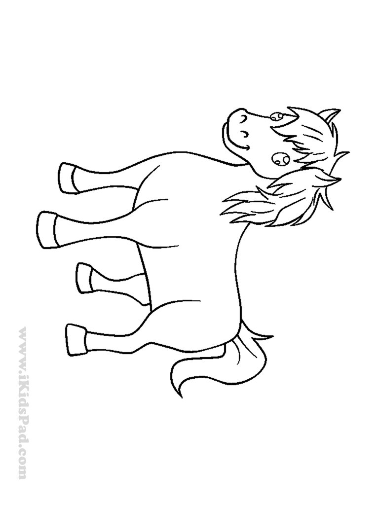 768x1024 Easy Animal Coloring Book Pages Simple Farm