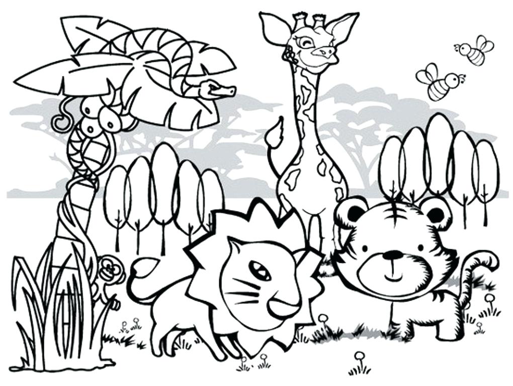 1020x768 Animal Coloring Pages Toddlers Easy Coloring Pages
