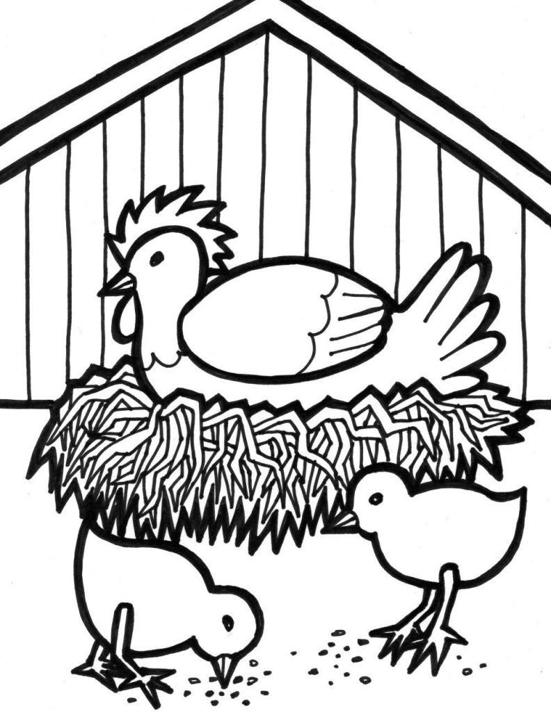792x1024 Sweet Design Farm Animal Coloring Pages Free Printable For Kids