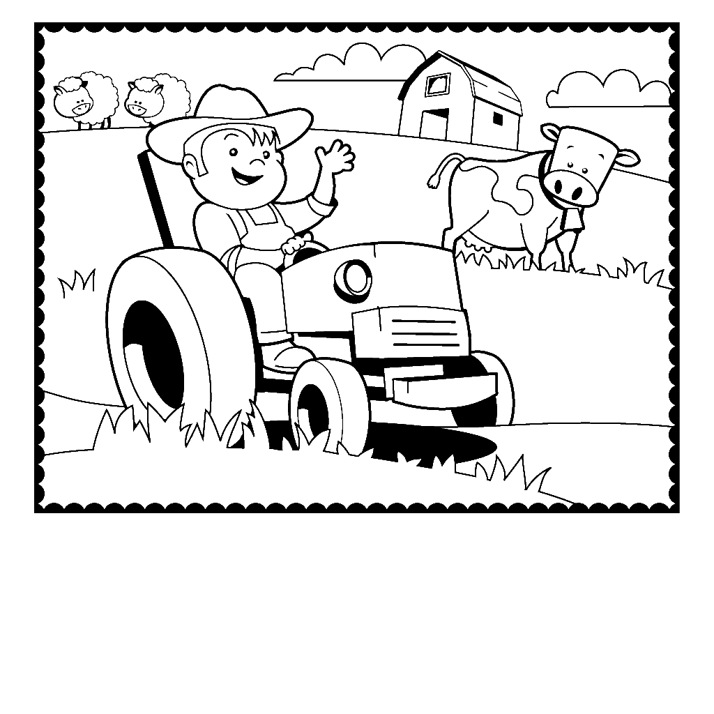 1024x1024 Farm Coloring Page For Kids Printable Free Lego Duplo With Pages