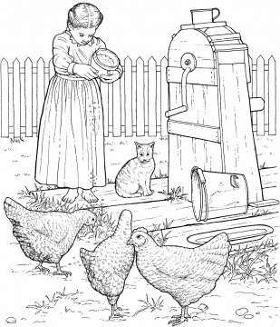 Natural And Amazing Farm Coloring Pages To Make Your Day 309x360 Natural And Amazing Farm Coloring Pages To Make Your Day