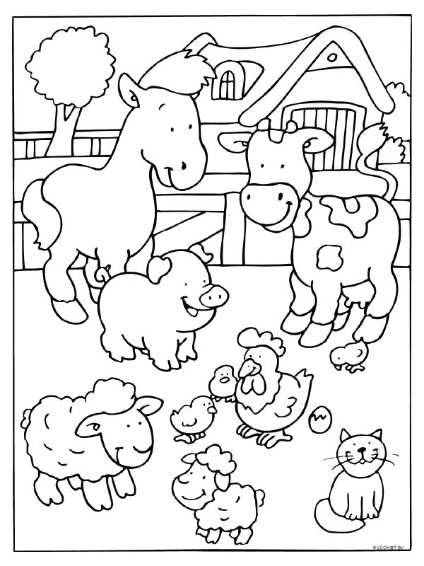 Farm Coloring Pages Animal Page Best Ideas On Preschool Free Baby 600x800 Farm Coloring Pages Animal Page Best Ideas On Preschool Free Baby