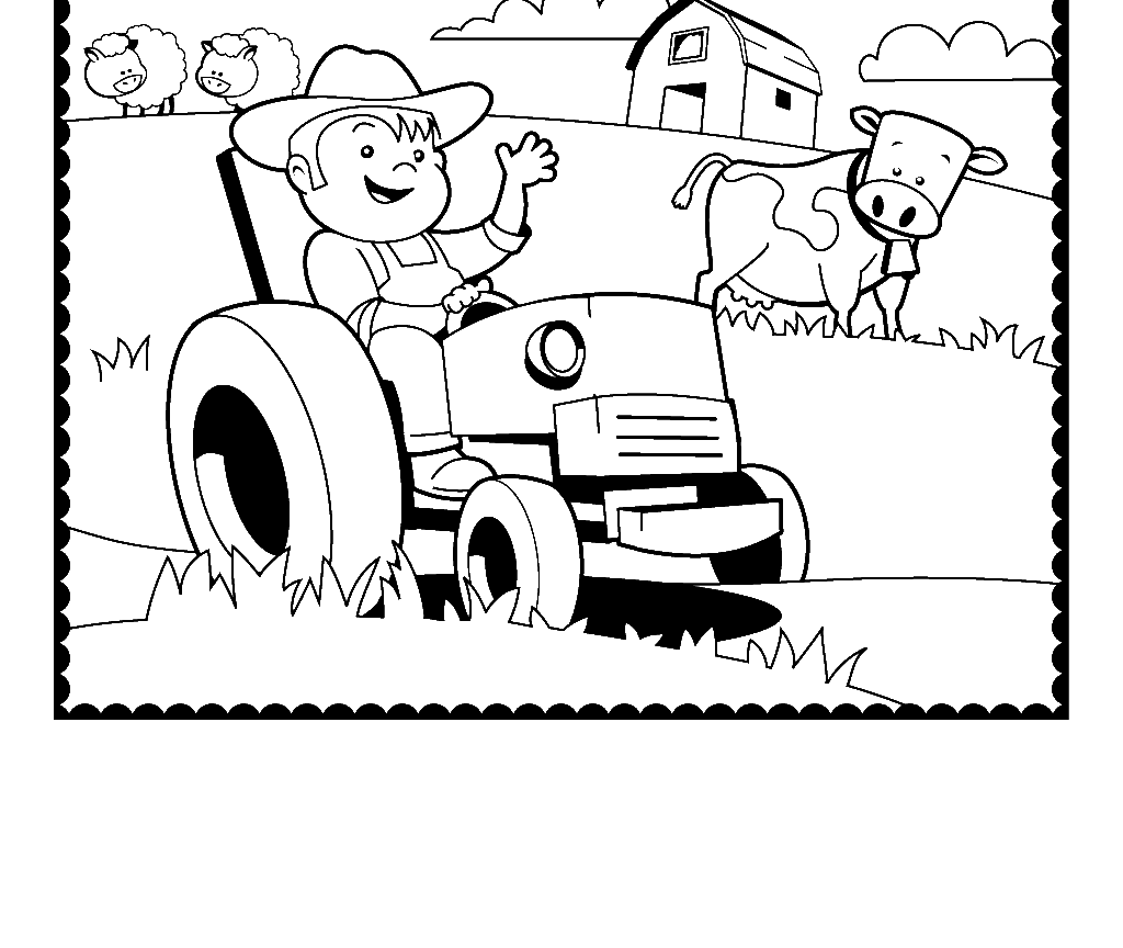 Printable Farmring Pages Preschool Free Tractor Farmyard Page Farm 1024x864 Printable Farmring Pages Preschool Free Tractor Farmyard Page Farm