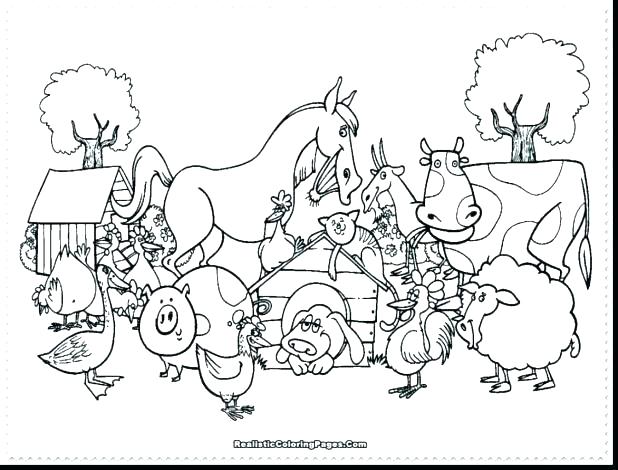 618x470 Farm Coloring Pages Coloring Pages Coloring Trend Medium Size Farm