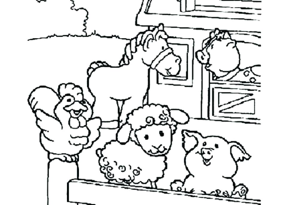 960x686 Coloring Pages Of Farm Animals Farm Colouring Pages Free Farm