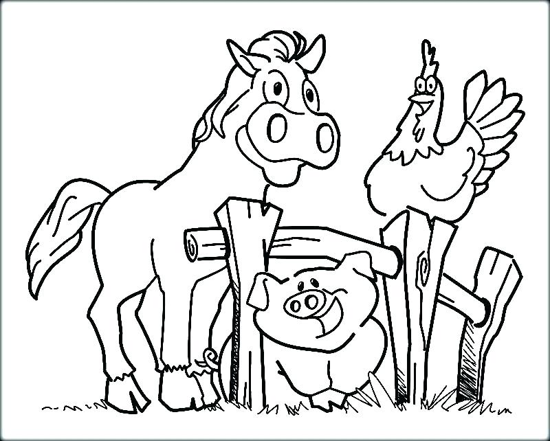 800x642 Free Farm Coloring Pages Farm Animals Coloring Pages For Kids