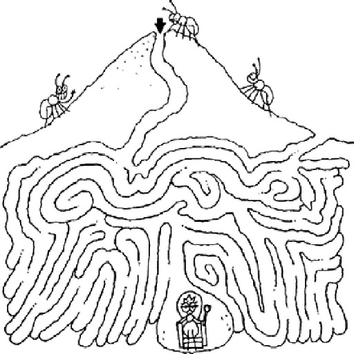 512x512 Ant Farm Coloring Sheets Preschool To Tiny Page Photo Dringrames