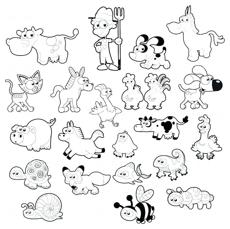 Farm Animals Coloring Pages Farm Animal Coloring Pages Printable 736x734 Farm Animals Coloring Pages Farm Animal Coloring Pages Printable