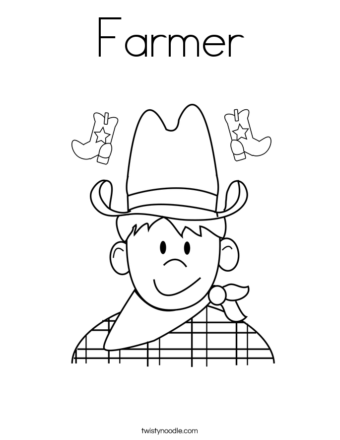 Farmer Coloring Page 685x886 Farmer Coloring Page