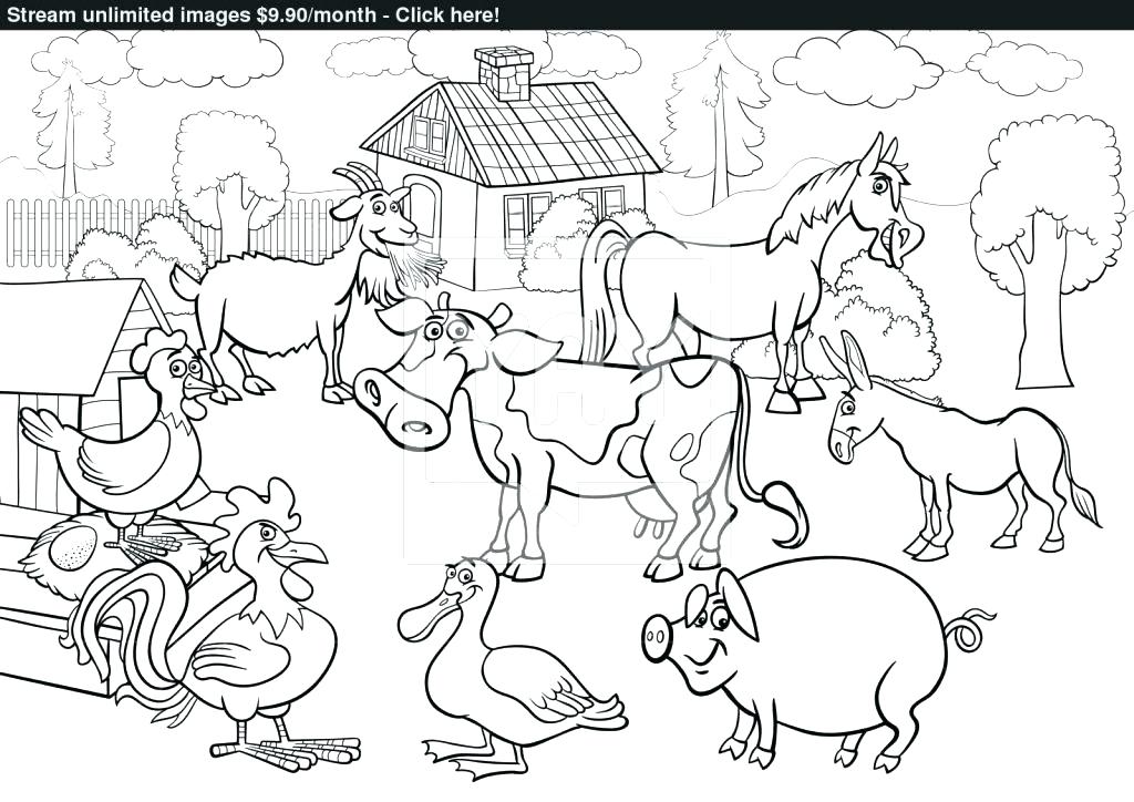 1024x724 Farm Coloring Page Farm Animals Coloring Pages And Printable Farm