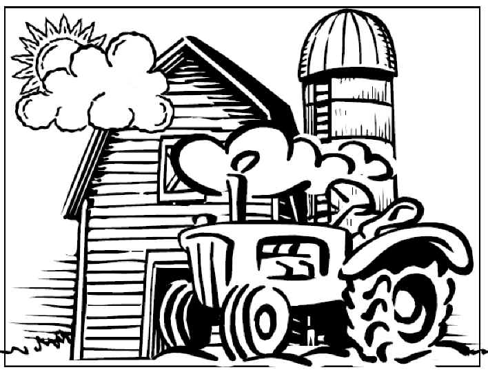 708x540 Farm Coloring Pages, Fun For Kids