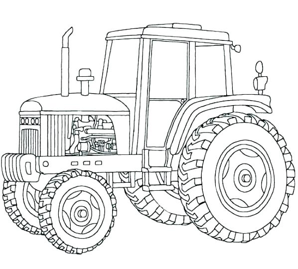 Farm Tractor Coloring Pages at GetColorings.com | Free printable ...
