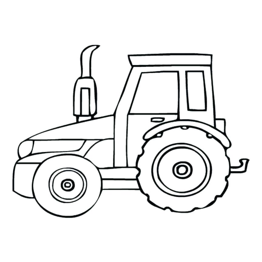 863x863 Tractor Coloring Pages Print Free Farm Tractors High Res Tractor