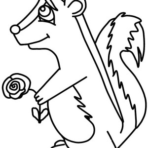 300x300 Skunk Fart Coloring Page Color Luna