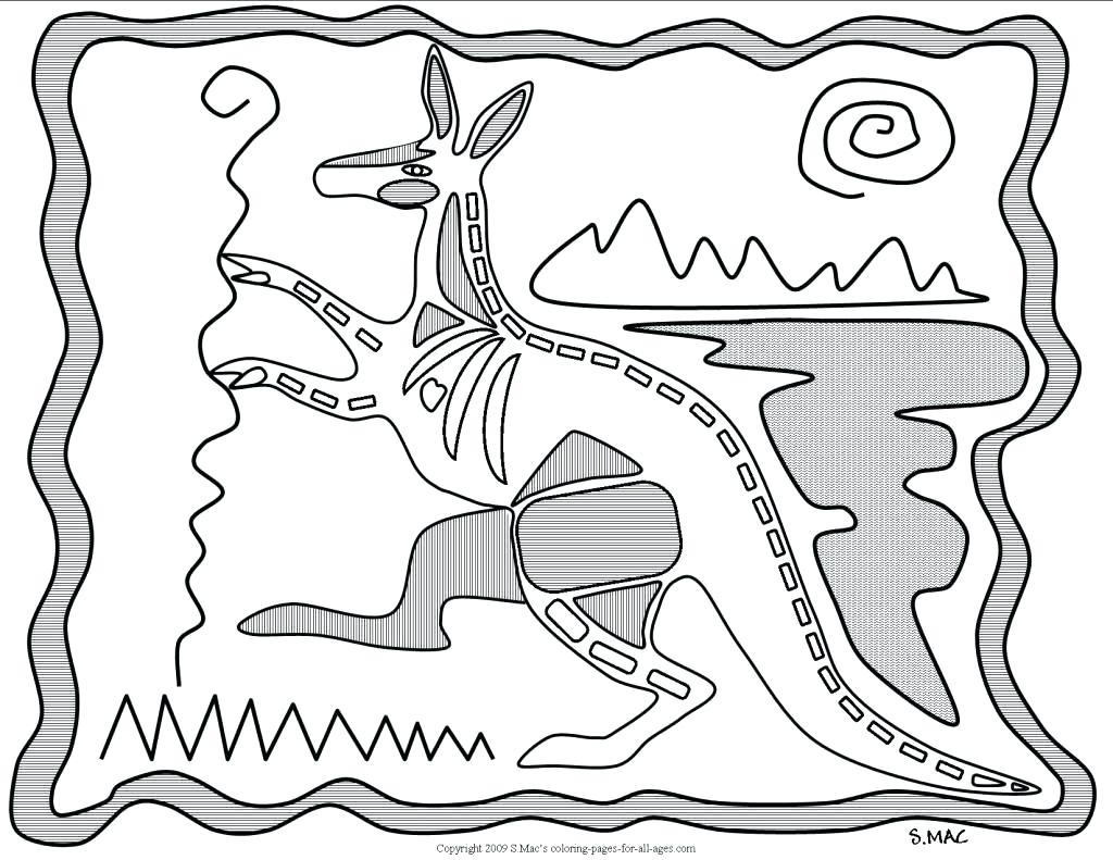 1024x791 Coloring Pages For Adults Only How To Make A Felt Kangaroo
