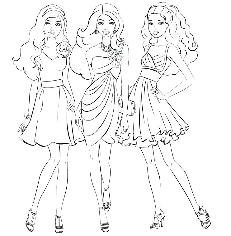 Barbie Fashion Coloring Pages Barbie Fashion Coloring Pages 742x756 Barbie Fashion Coloring Pages Barbie Fashion Coloring Pages