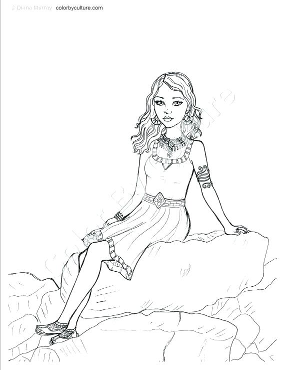 570x738 Fashion Coloring Pages For Adults Blocktradex.club