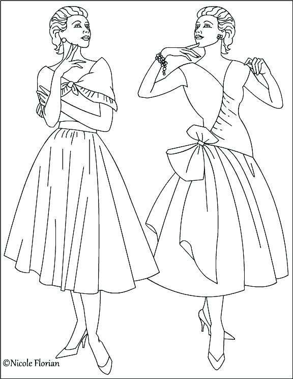 576x744 Coloring Pages Fashion Barbie Fashion Coloring Pages My Favorite