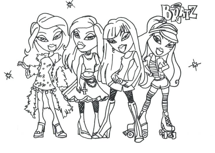 Fashion Coloring Pages Barbie Pictures For Kids Printable 728x518 Fashion Coloring Pages Barbie Pictures For Kids Printable