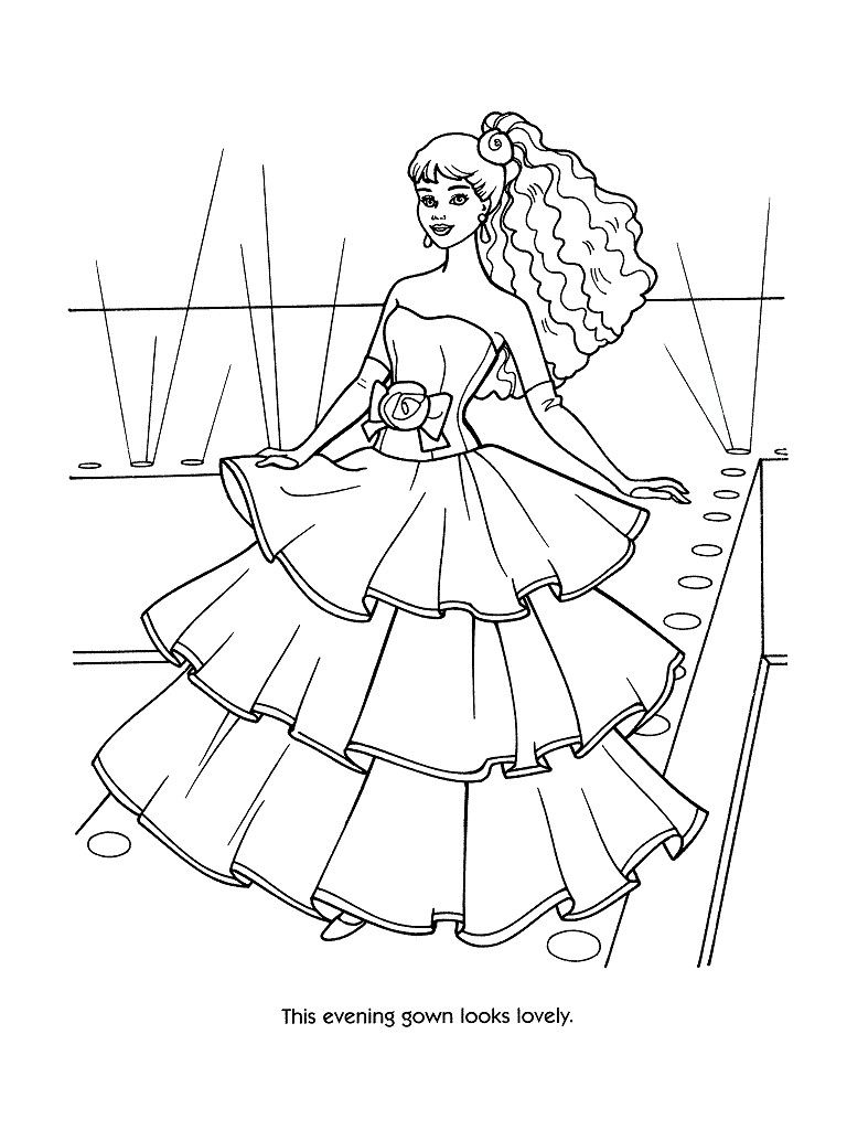 Barbie coloring pages Coloring Pages 44 Barbie Fashion 768x1024 Barbie coloring pages Coloring Pages 44 Barbie Fashion
