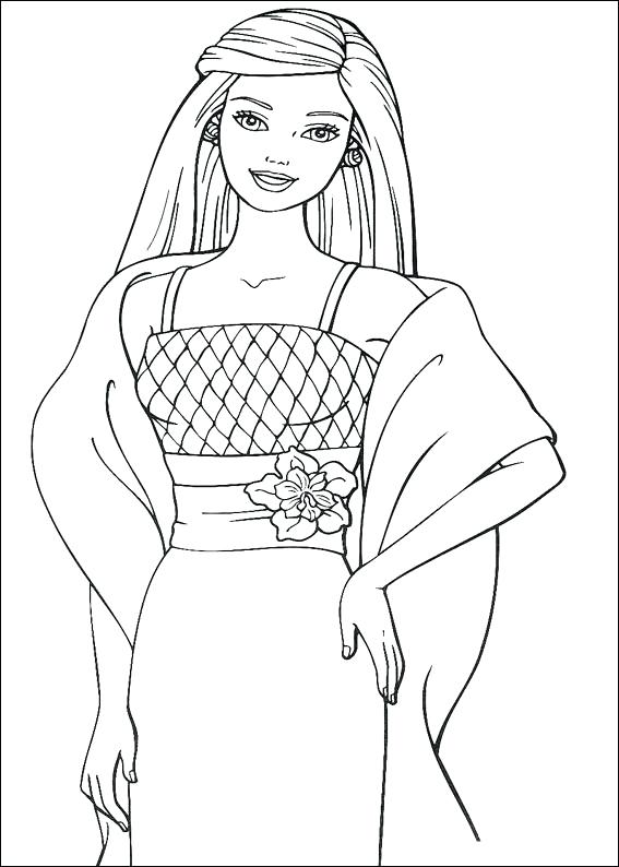 567x794 Fashion Coloring Pages Barbie Fashion Fairytale Coloring Pages