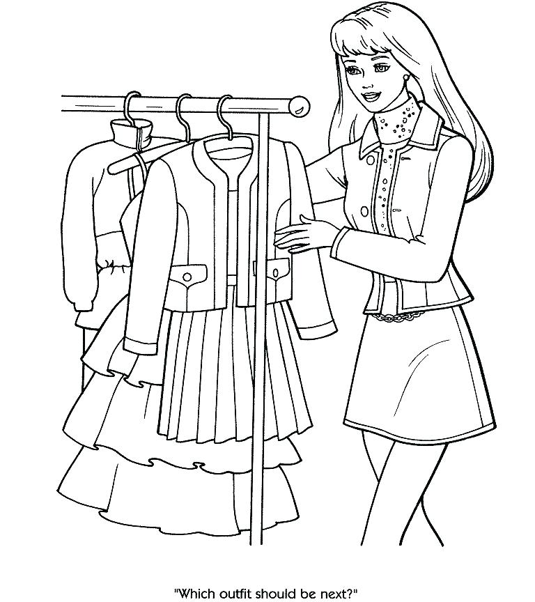 768x864 Fashion Coloring Sheets Fashion Coloring Pages To Print Barbie