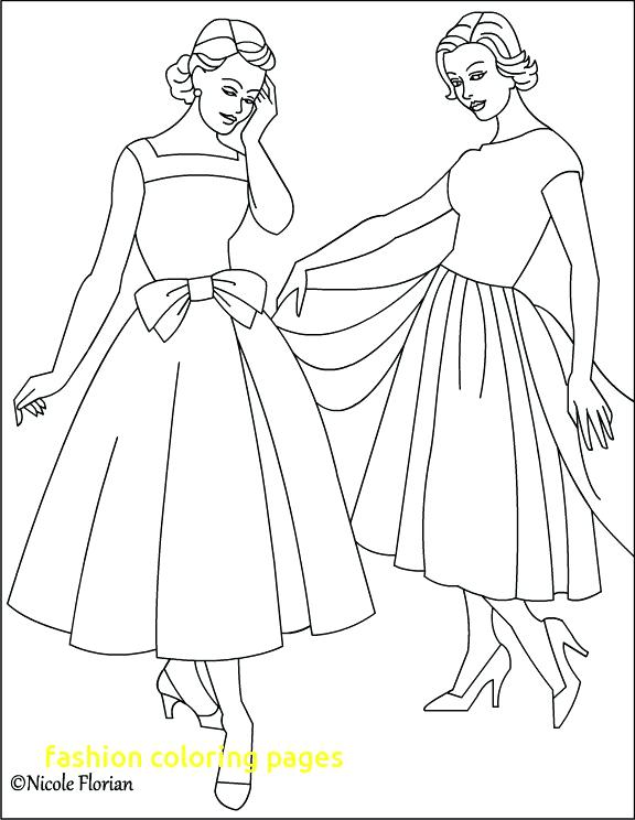 576x744 Fashion Design Coloring Pages Fashion Coloring Pages With Coloring